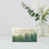 Psalm 27:1 Der Herr ist mein Licht und meine Erret Visitenkarte (Stehend Vorderseite)