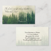 Psalm 27:1 Der Herr ist mein Licht und meine Erret Visitenkarte (Vorne/Hinten)