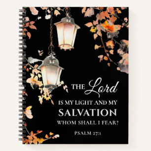 Psalm 27:1 Der Herr ist meine Light & Salvation Bi Notizblock