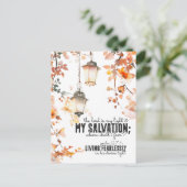 Psalm 27:1 Der Herr ist meine Light & Salvation Bi Postkarte (Stehend Vorderseite)