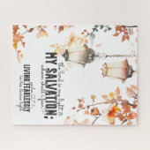 Psalm 27:1 Der Herr ist meine Light & Salvation Bi Puzzle (Horizontal)