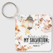 Psalm 27:1 Der Herr ist meine Light & Salvation Bi Schlüsselanhänger (Vorderseite)