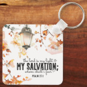 Psalm 27:1 Der Herr ist meine Light & Salvation Bi Schlüsselanhänger (Rückseite)
