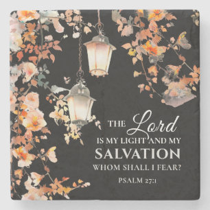 Psalm 27:1 Der Herr ist meine Light & Salvation Bi Steinuntersetzer