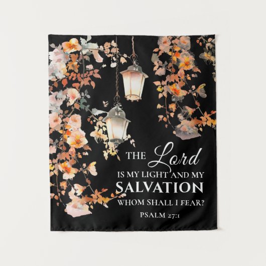 Psalm 27:1 Der Herr ist meine Light & Salvation Bi Wandteppich (Vorderseite)