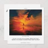 Psalm 27:1 GOD'S PROMISES SCRIPIX Einladung (Vorne/Hinten)