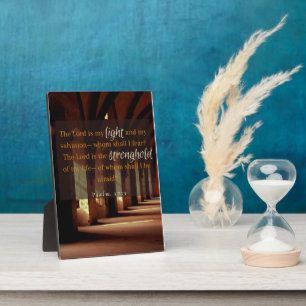 Psalm 27:1 Helle und feste Tafel Fotoplatte