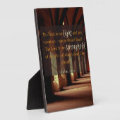 Psalm 27:1 Helle und feste Tafel Fotoplatte (Seite)