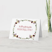 Psalm 27:1, Herr, den ich Grußkarte fürchten soll Karte (Vorderseite)