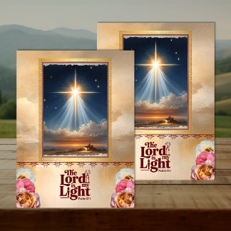 Psalm 27:1 Herr ist mein Licht Decoupage Seidenpapier