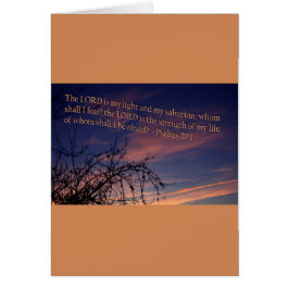 Psalm 27:1 in der Morgendämmerung