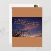 Psalm 27:1 in der Morgendämmerung Postkarte (Vorne/Hinten)