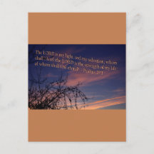 Psalm 27:1 in der Morgendämmerung