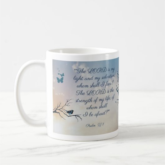 Psalm 27:1 kaffeetasse (Links)