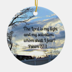 Psalm 27:1 keramikornament