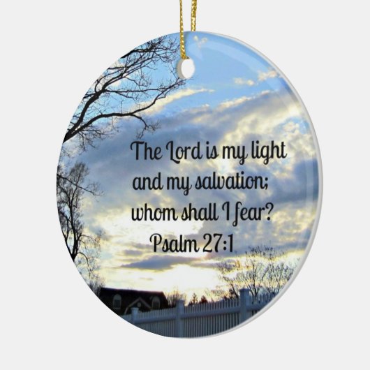 Psalm 27:1 keramikornament (Links)
