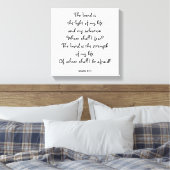 Psalm 27:1 leinwanddruck (Insitu (Schlafzimmer))