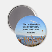 Psalm 27:1 magnet (Vorderseite/Rückseite)