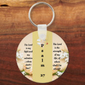 Psalm 27:1 personalisierter Schlüsselanhänger (Vorderseite)