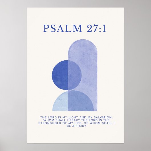 Psalm 27:1 poster (Vorne)
