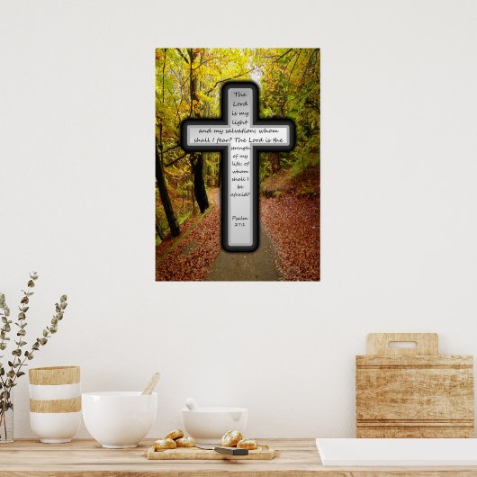 Psalm 27:1 Poster (Küche)