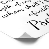 Psalm 27:1 poster (Ecke)