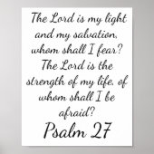 Psalm 27:1 poster (Vorne)