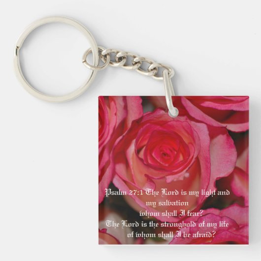 Psalm 27:1 schlüsselanhänger (Vorderseite)