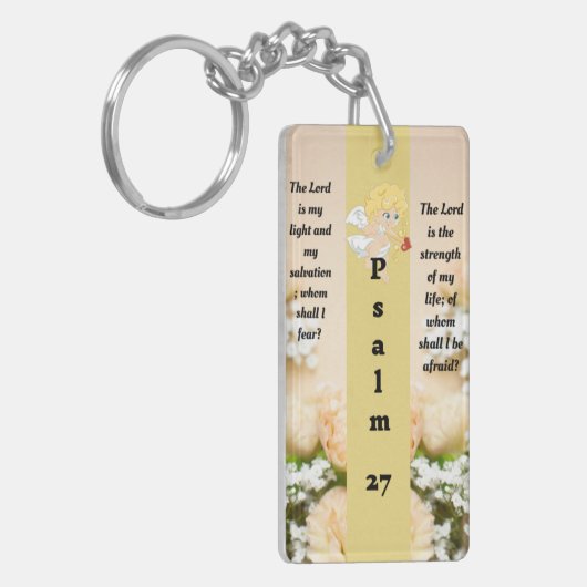 Psalm 27:1 Schlüsselanhänger (Vorderseite links)