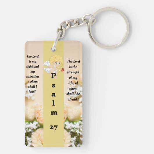 Psalm 27:1 Schlüsselanhänger (Rückseite)