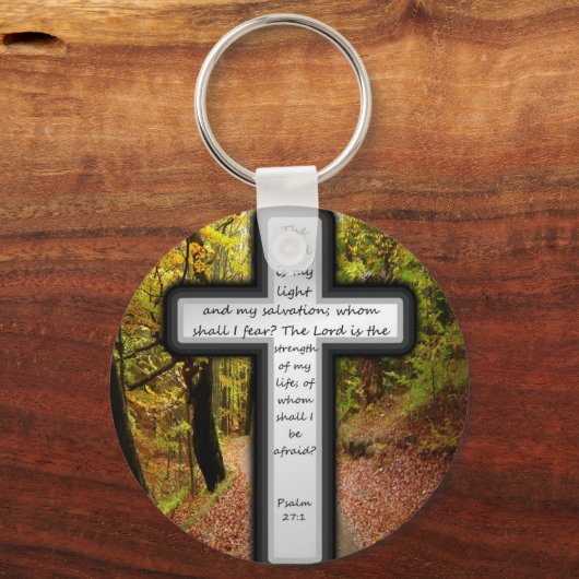 Psalm 27:1 schlüsselanhänger (Vorderseite)