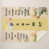 Psalm 27:1 Sherpa-Decke Sherpadecke (Vorderseite (Horizontal))