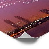 Psalm 27:1 Skyline-Poster Poster (Ecke)