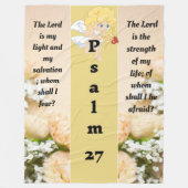 Psalm 27:1 Vlies-Decke Fleecedecke (Vorderseite)