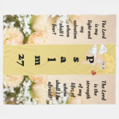 Psalm 27:1 Vlies-Decke Fleecedecke (Vorderseite (Horizontal))