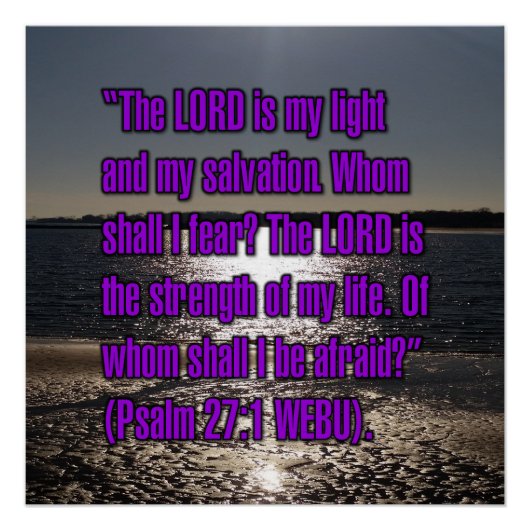 Psalm 27:1 WEBU Poster (Vorderseite)