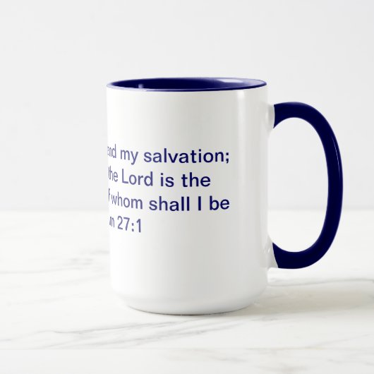 Psalm-27:1 Wecker-Tasse Tasse (Rechts)