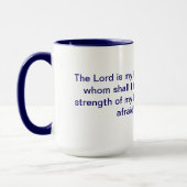 Psalm-27:1 Wecker-Tasse Tasse (Links)