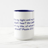 Psalm-27:1 Wecker-Tasse Tasse (Zentrum)