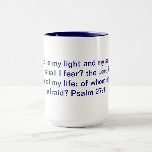 Psalm-27:1 Wecker-Tasse Tasse (Zentrum)