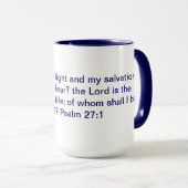 Psalm-27:1 Wecker-Tasse Tasse (VorderseiteRechts)