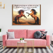 Psalm 27:3 Ein Heer belagert mich Leinwanddruck (Insitu (Wohnzimmer))