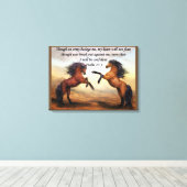 Psalm 27:3 Ein Heer belagert mich Leinwanddruck (Insitu (Holzboden))