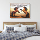 Psalm 27:3 Ein Heer belagert mich Leinwanddruck (Insitu (Schlafzimmer))