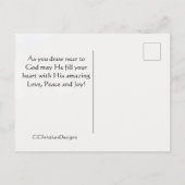 Psalm 27:4 Eine Sache, die ich vom Herrn fragte, B Postkarte (Rückseite)