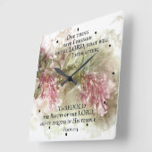 Psalm-27:4 eine Sache, die ich vom Lord frage, Quadratische Wanduhr (Winkel)