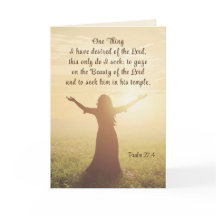 Psalm 27:4 Eine Sache, die ich von der Lord Bibel 