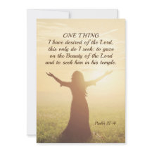Psalm 27:4 Eine Sache, die ich von der Lord Card g