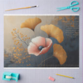 Psalm 27:4 Poppy Ginkgo Dekoupage Tissue Paper Seidenpapier (Basteln)