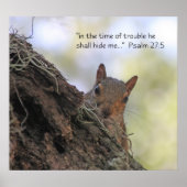 Psalm 27:5 Bibelposter Poster (Vorne)